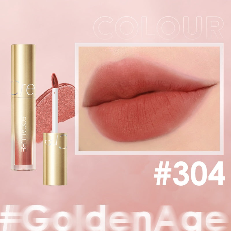 FOCALLURE Silky-Smooth Lip Cream Velvet Matte Lip Glaze Pigment Long Lasting For Lips