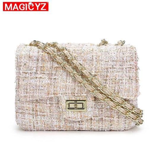 MAGICYZ Women Bags Woolen Brand luxury handbags women bags designer