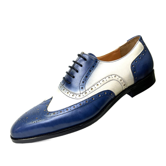 Italian Loafers Men Dress Shoes Fashion Hand-made Slip