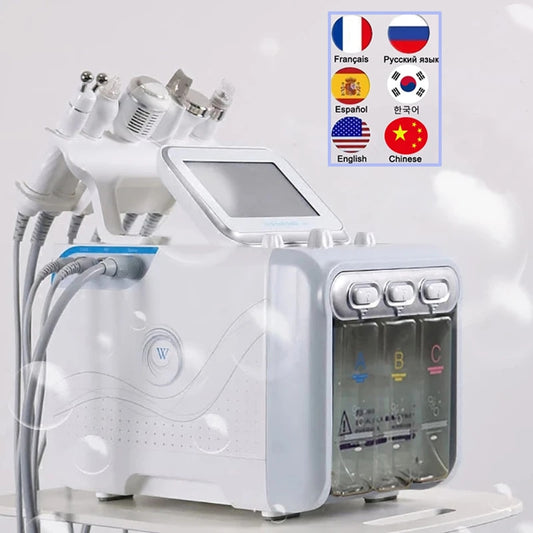 6 in1 H2-O2 Hydro Dermabrasion skin lifting Spa Facial Hydro Facial